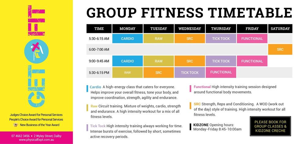 physical fix timetable